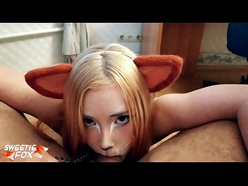 ❤️ Kitsune engole a pila e o esperma na boca Porno duro em nós